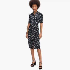 Kate Spade Dandelion Floral Short Sleeve Shirt Dress - Size 14